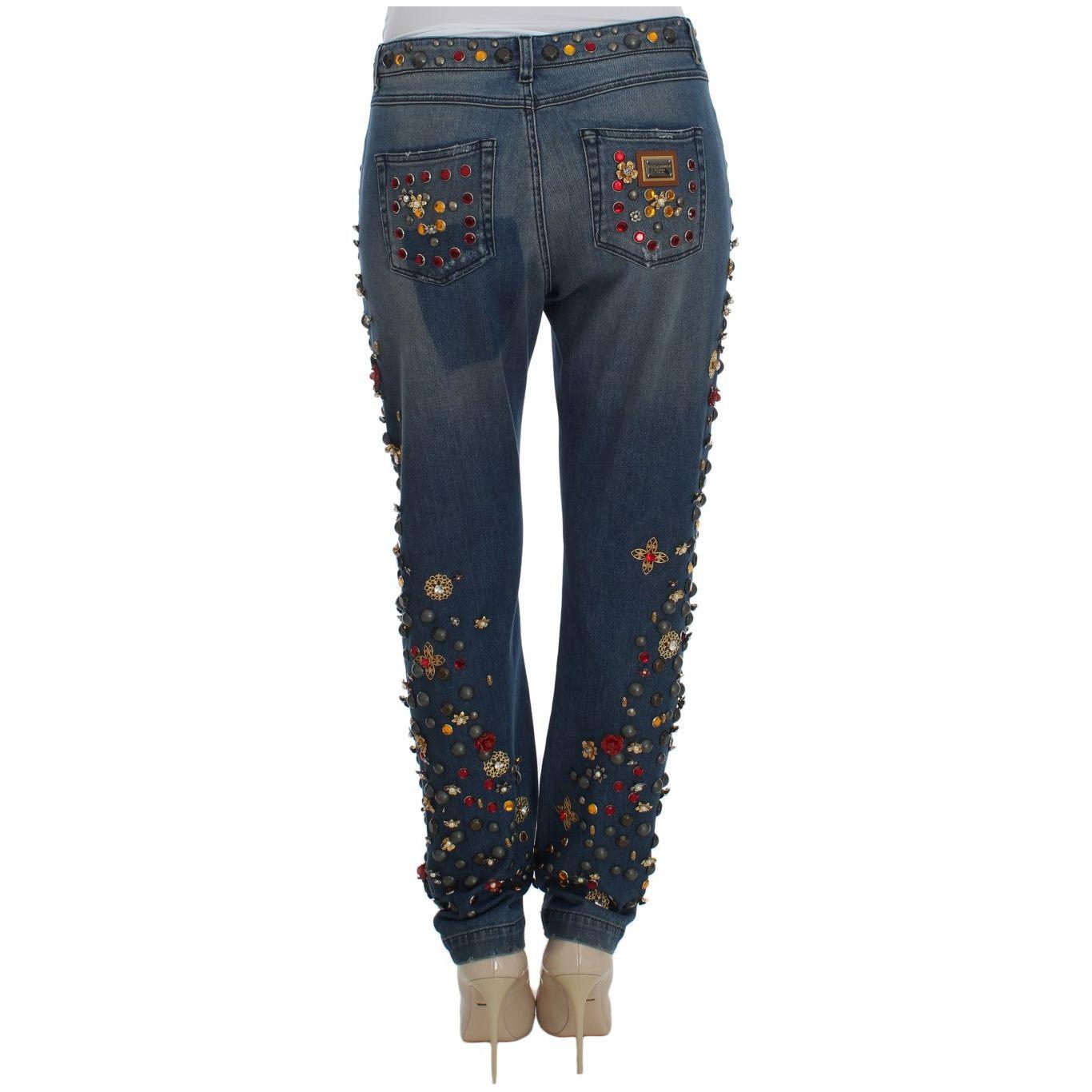 Dolce & Gabbana Enchanted Sicily Embellished Boyfriend Jeans Dolce & Gabbana