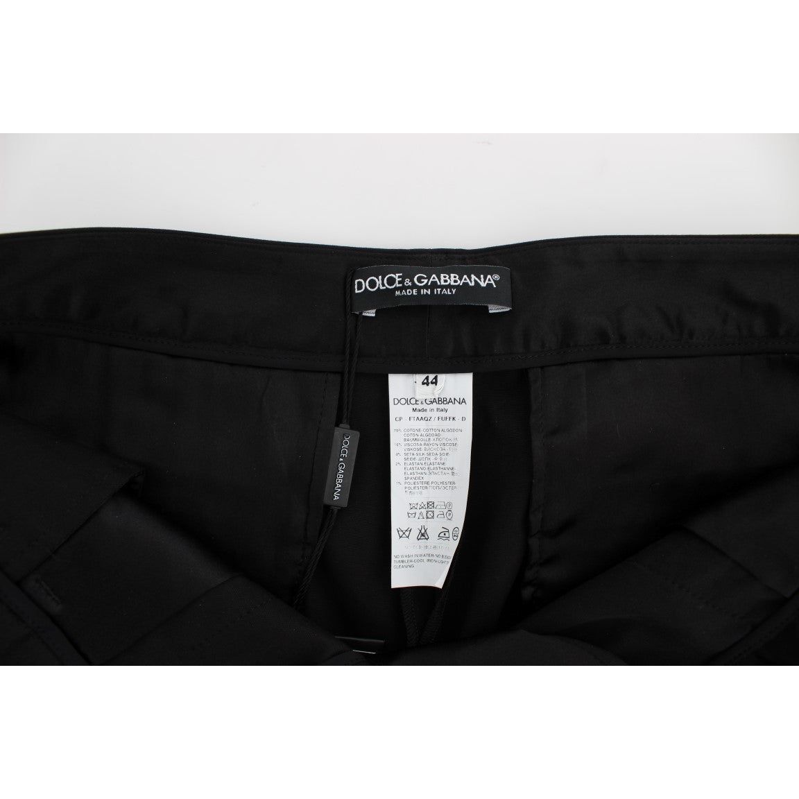 Dolce & Gabbana Elegant Black Torero Capri Pants Dolce & Gabbana