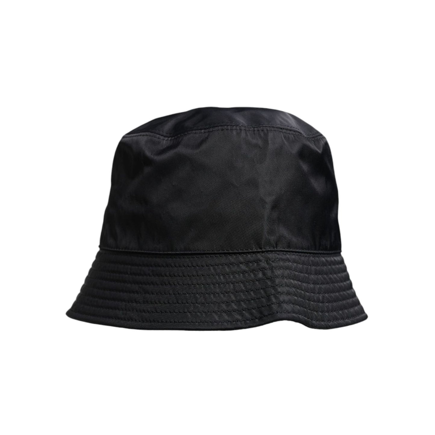 Dolce & Gabbana Black Cotton Wide Brim Bucket Hat