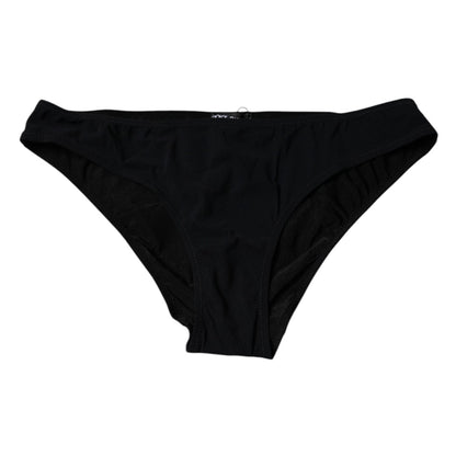 Dolce & Gabbana Black Nylon Stretch Mid Waist Panty Underwear