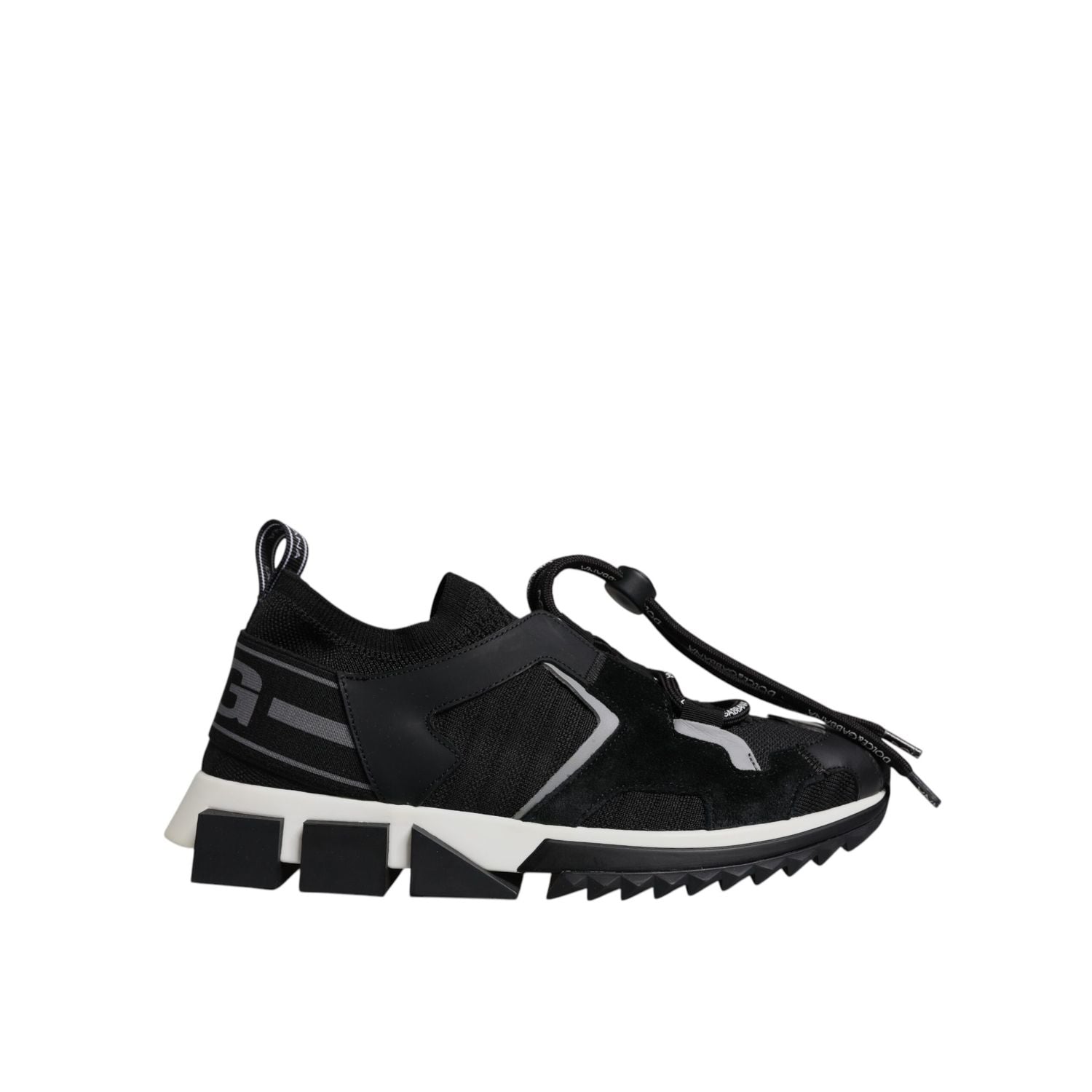 Dolce & Gabbana Black Mesh Sorrento Trekking Sneakers Shoes