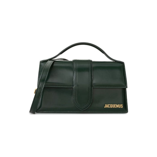 Jacquemus Green Leather Shoulder Bag Jacquemus Dark Slate Gray