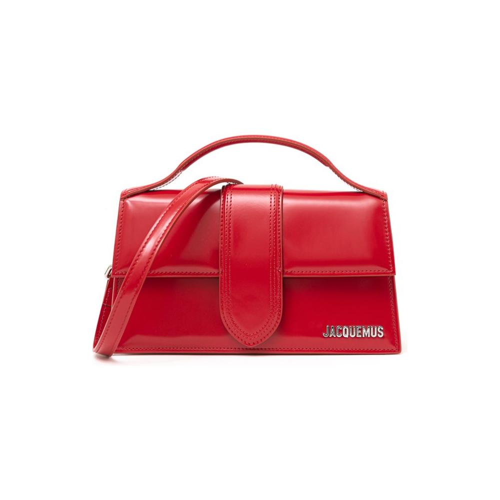 Jacquemus Red Leather Shoulder Bag Jacquemus Firebrick