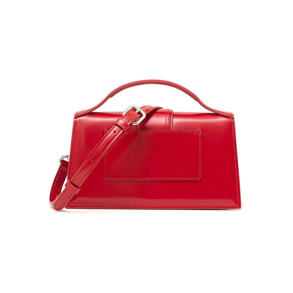 Jacquemus Red Leather Shoulder Bag Jacquemus Firebrick