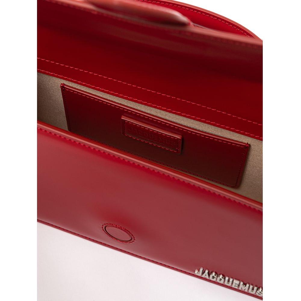 Jacquemus Red Leather Shoulder Bag Jacquemus Saddle Brown
