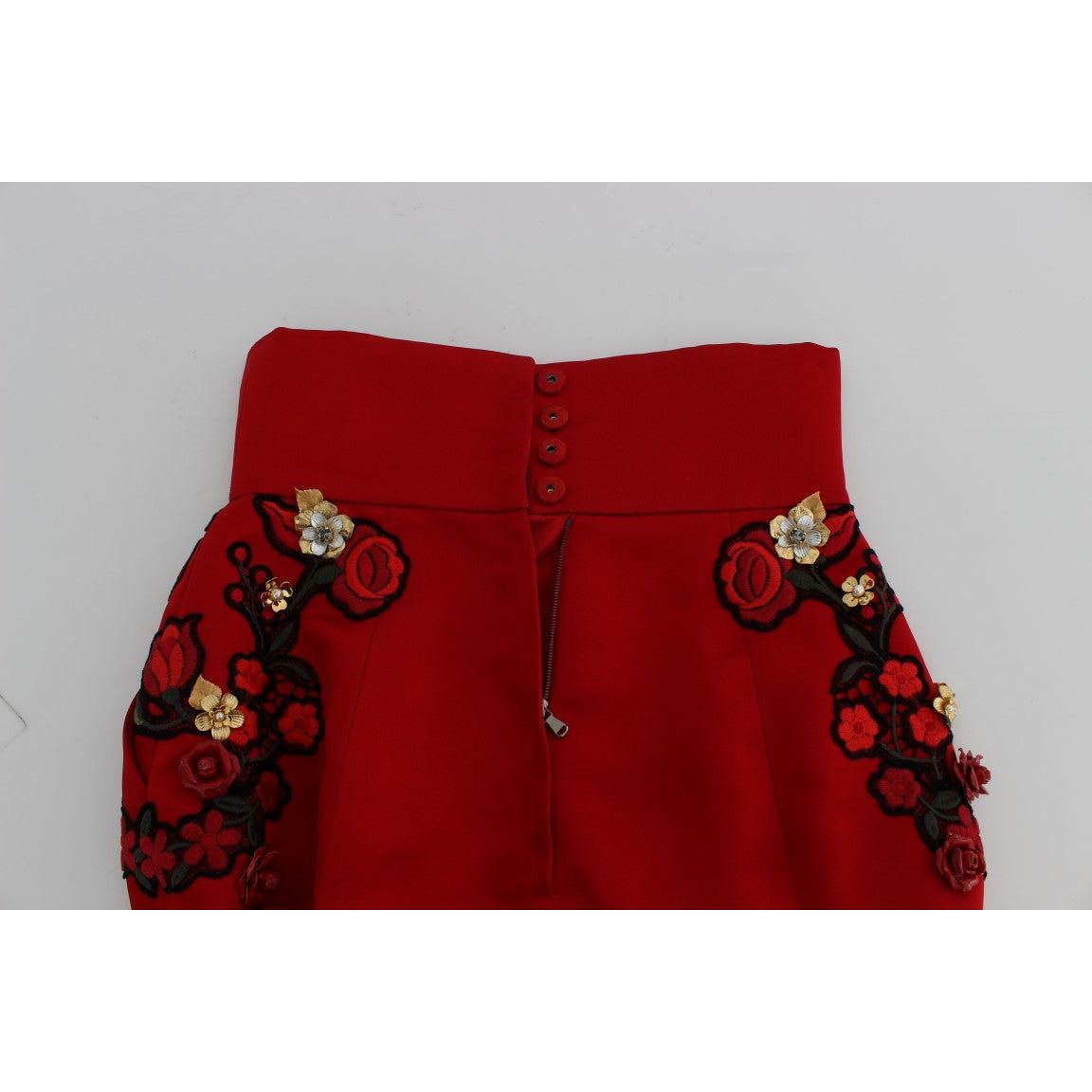 Dolce & Gabbana Enchanted Sicily Embroidered Silk Shorts Dolce & Gabbana