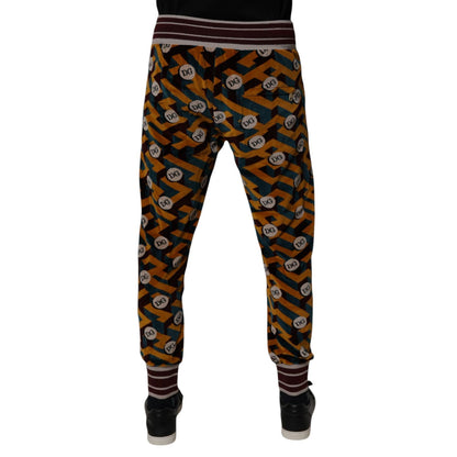 Dolce & Gabbana Multicolor Logo Monogram Jogger Sweatpants Pants Dolce & Gabbana