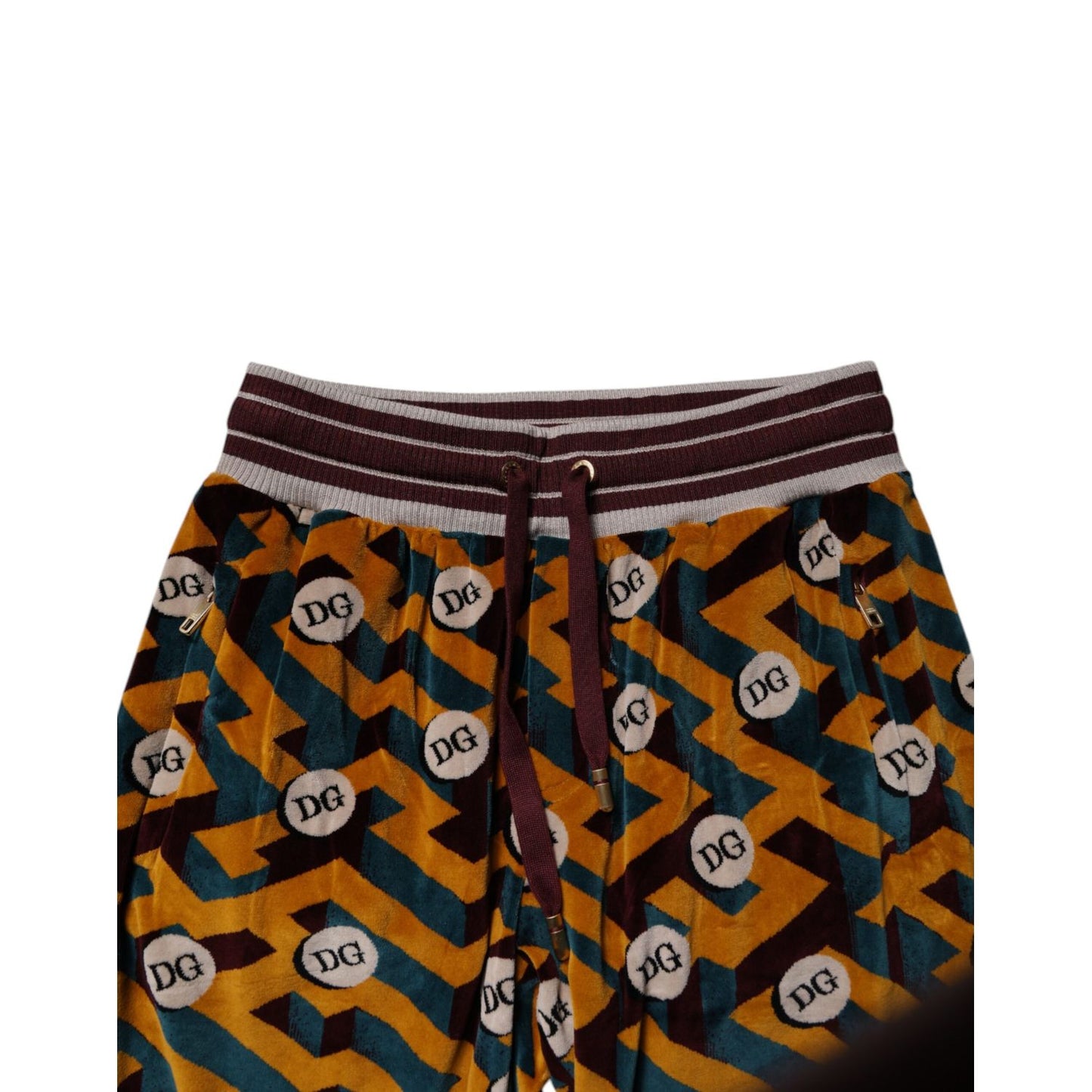 Dolce & Gabbana Multicolor Logo Monogram Jogger Sweatpants Pants Dolce & Gabbana
