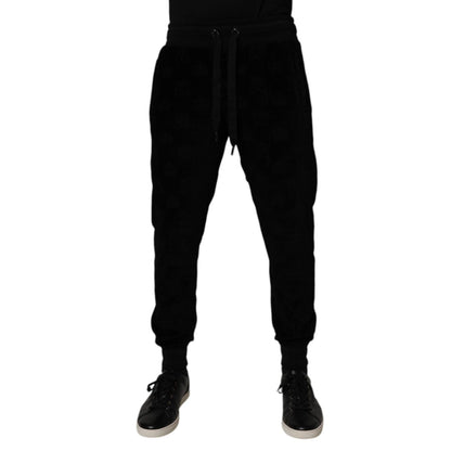 Dolce & Gabbana Black Cotton Jogger Men Sweatpants Pants Dolce & Gabbana