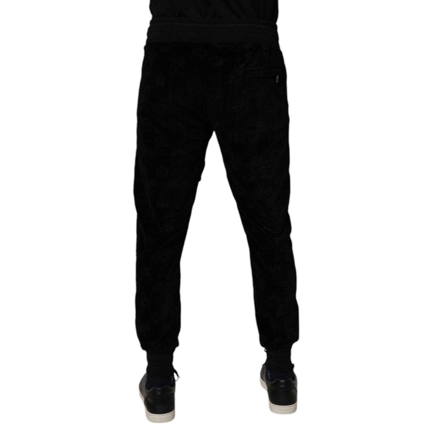 Dolce & Gabbana Black Cotton Jogger Men Sweatpants Pants Dolce & Gabbana