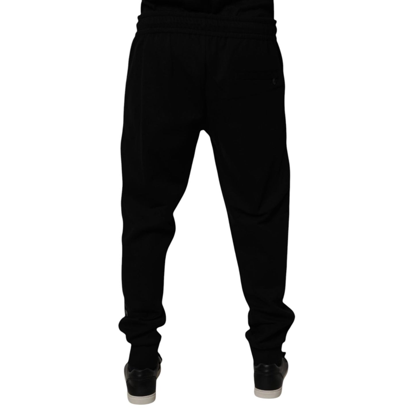 Dolce & Gabbana Black Cotton Blend Jogger Sweatpants Pants Dolce & Gabbana