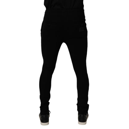 Dolce & Gabbana Black Cashmere Jogger Men Sweatpants Pants Dolce & Gabbana