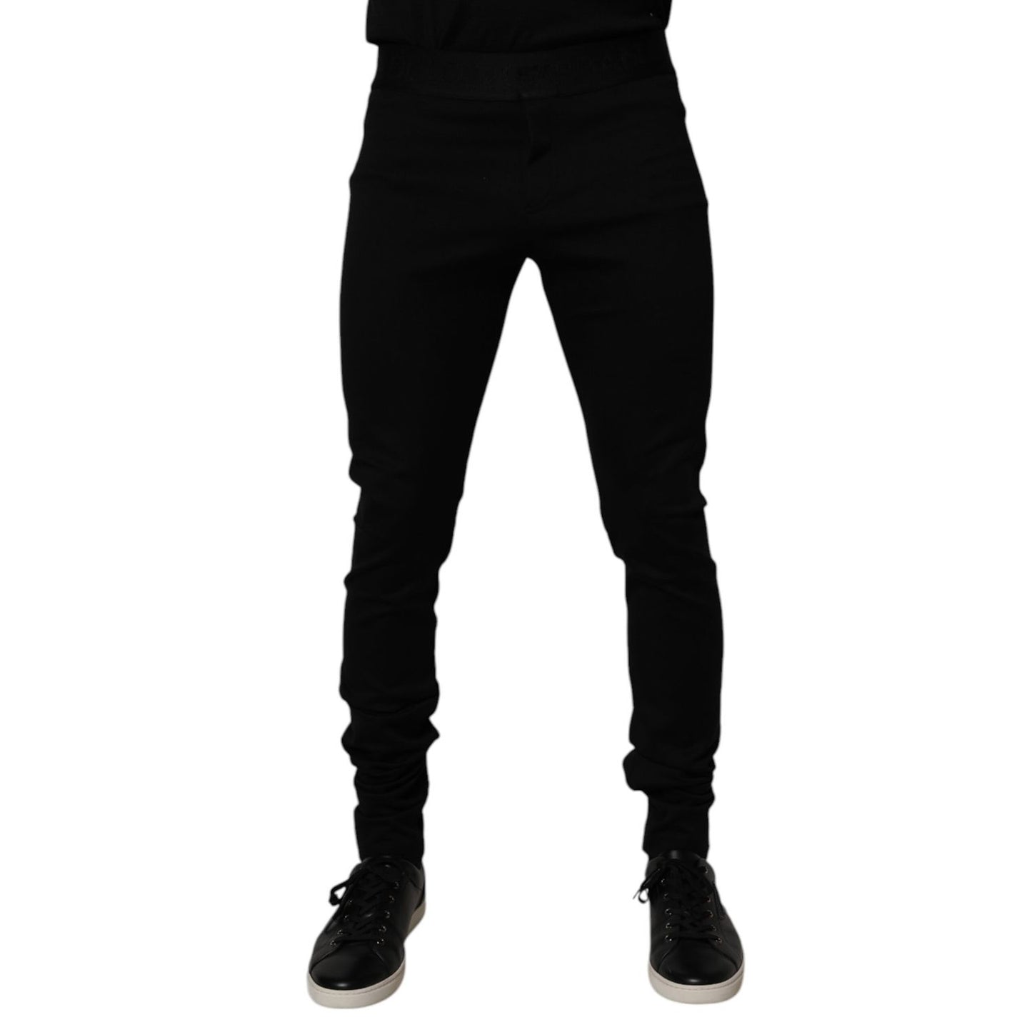 Dolce & Gabbana Black Cotton Jogger Men Sweatpants Pants Dolce & Gabbana