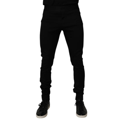 Dolce & Gabbana Black Cotton Jogger Men Sweatpants Pants Dolce & Gabbana