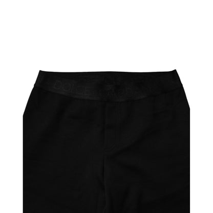 Dolce & Gabbana Black Cotton Jogger Men Sweatpants Pants Dolce & Gabbana