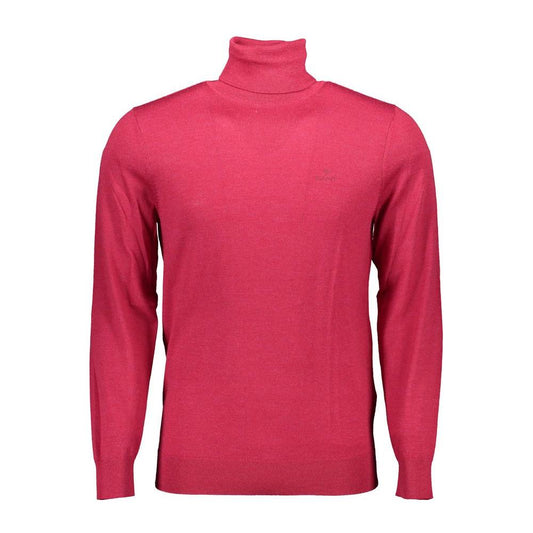 Gant Red Wool Men Sweater Gant Maroon