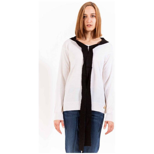 Love Moschino White Wool Women Sweater Love Moschino Dark Slate Gray