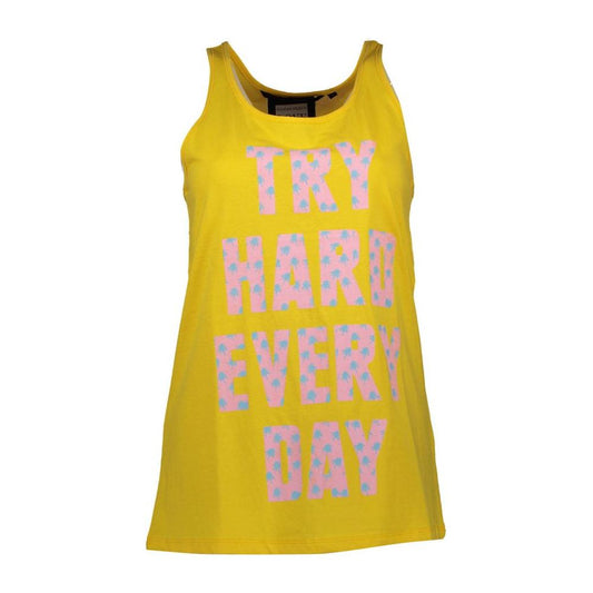 Silvian Heach Yellow Cotton Women Top Silvian Heach Goldenrod