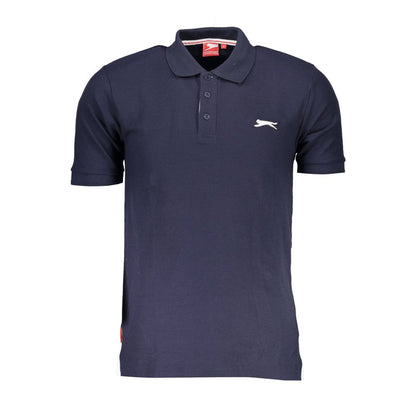 Slazenger Blue Polyester Men's Polo Shirt Slazenger