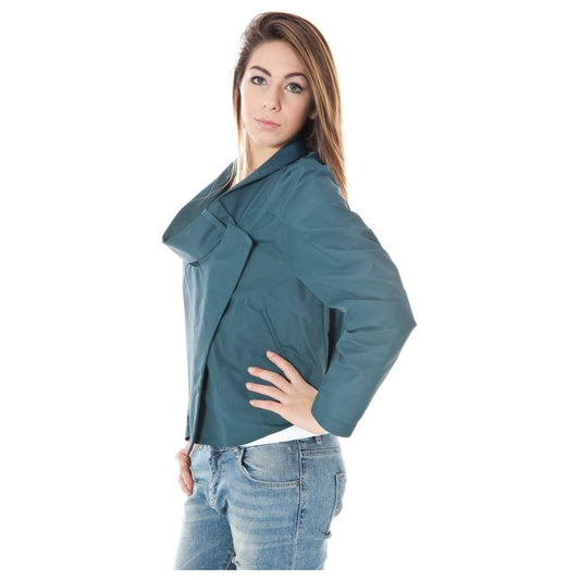 Calvin Klein Green Polyamide Women Jacket Calvin Klein Slate Gray