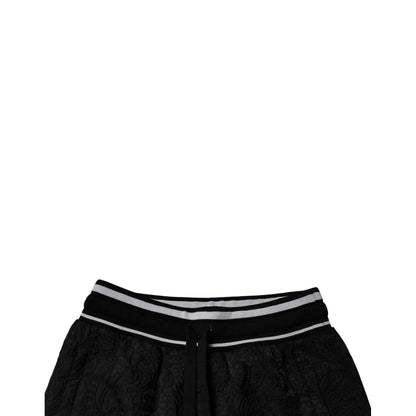 Dolce & Gabbana Black Mid Waist Jogger Men Sweatpants Pants