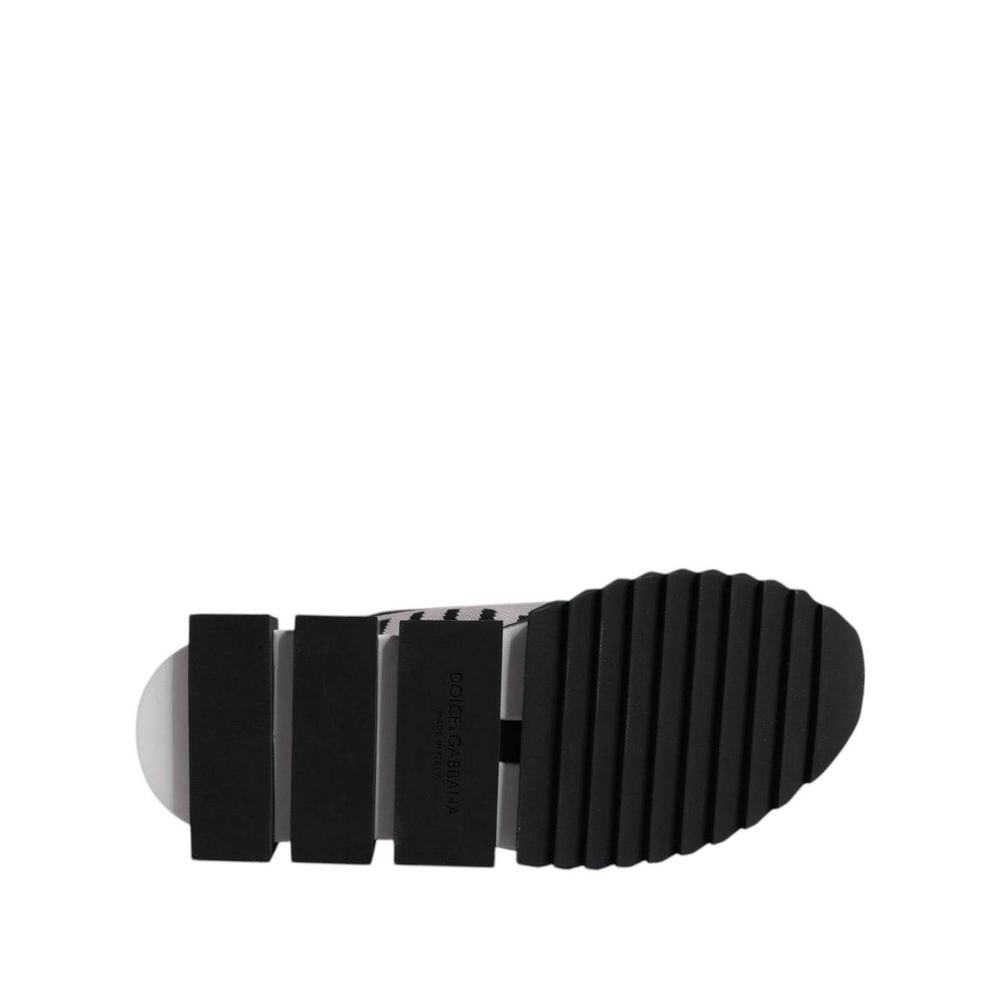 Dolce & Gabbana Black Gray Sorrento Socks Women Sneakers Shoes