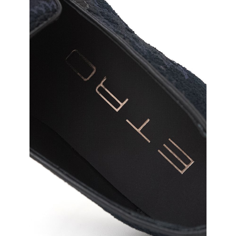 Etro Blue Leather Loafer Etro Black
