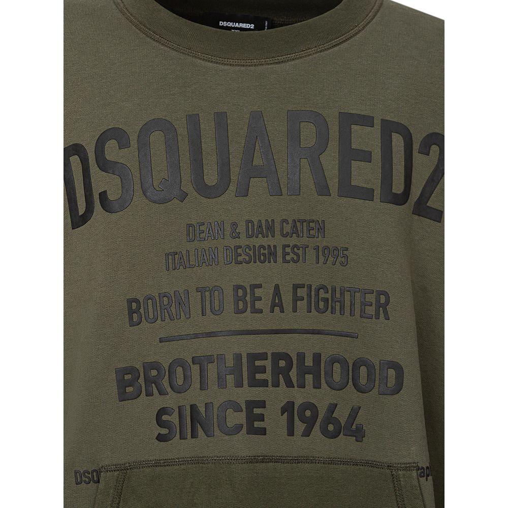 Dsquared² Green Cotton Sweatshirt