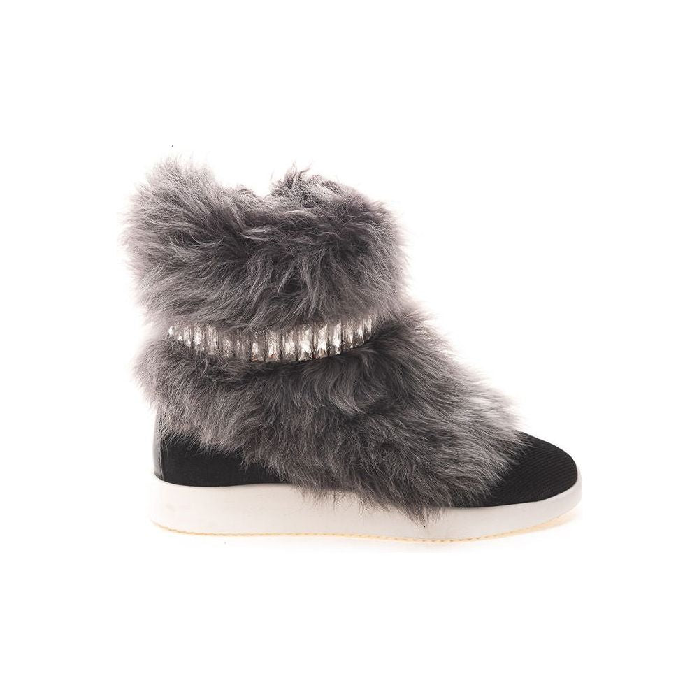 Giuseppe Zanotti Black Neoprene Sneaker Giuseppe Zanotti Dark Slate Gray