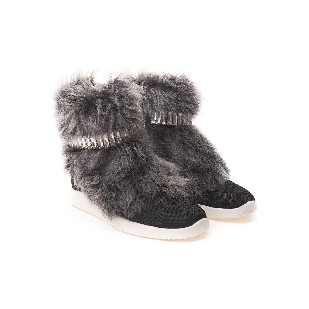 Giuseppe Zanotti Black Neoprene Sneaker Giuseppe Zanotti Dark Slate Gray