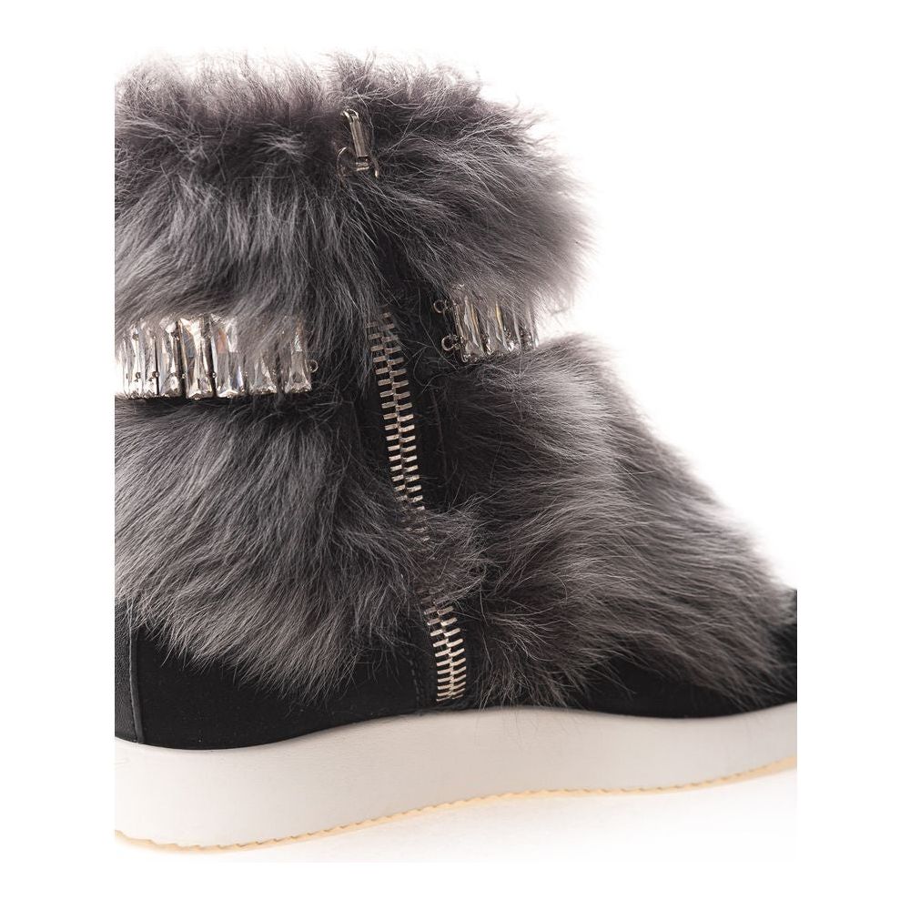 Giuseppe Zanotti Black Neoprene Sneaker Giuseppe Zanotti Dark Slate Gray