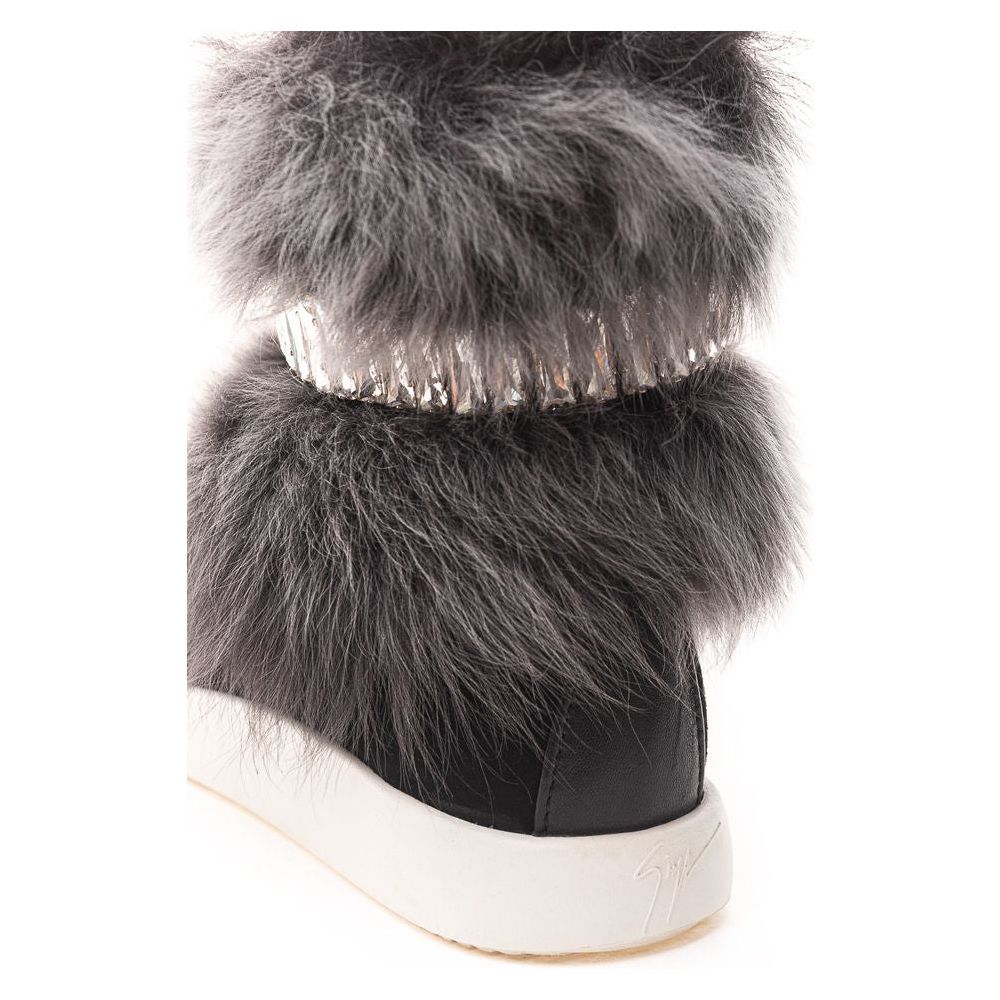 Giuseppe Zanotti Black Neoprene Sneaker Giuseppe Zanotti Dark Slate Gray