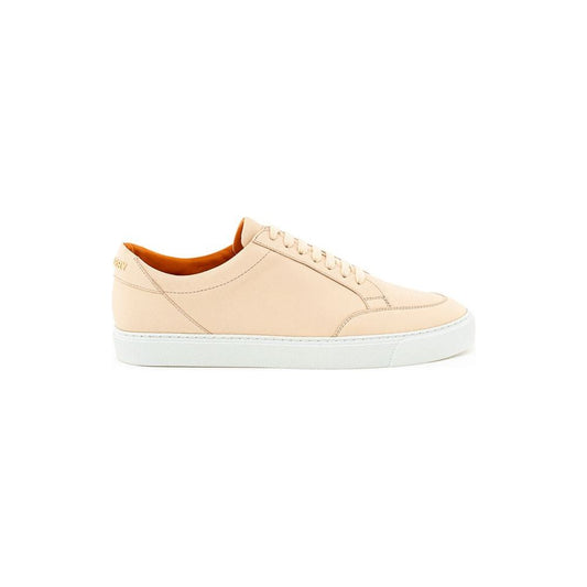Burberry Pink Leather Sneaker Burberry Antique White