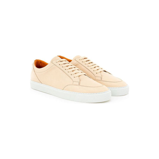 Burberry Pink Leather Sneaker Burberry Antique White