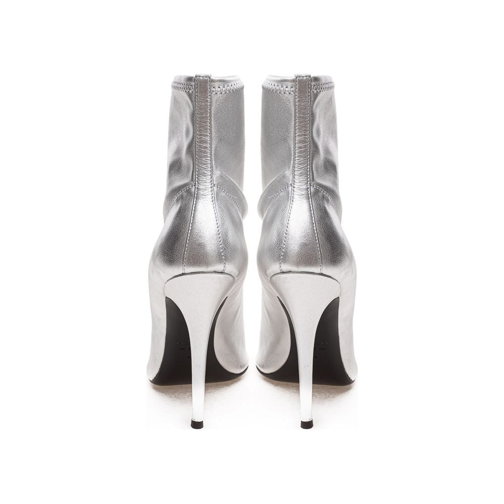 Giuseppe Zanotti Silver Leather Boot Giuseppe Zanotti Gray