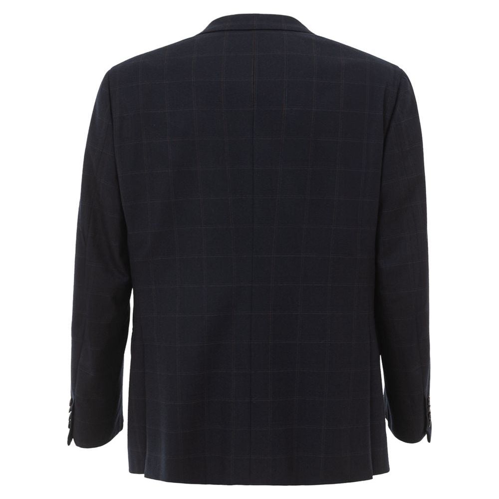 Brioni Blue Wool Blazer Brioni Black