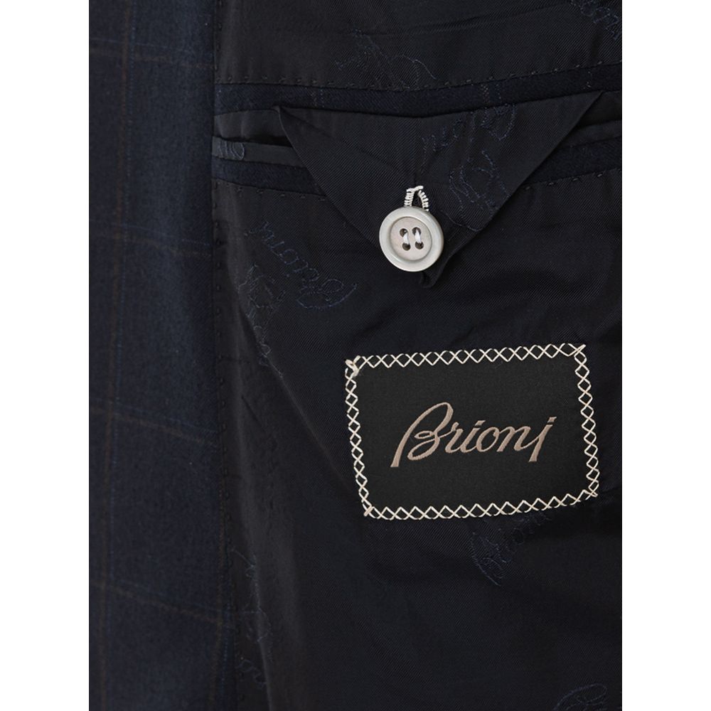 Brioni Blue Wool Blazer Brioni Black