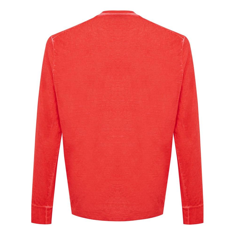 Dsquared² Red Cotton T-Shirt Dsquared² Tomato
