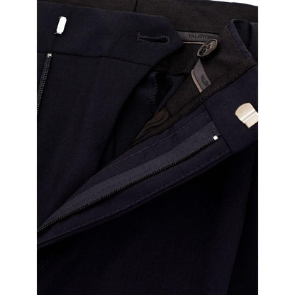 Valentino Black Wool Dress Pants