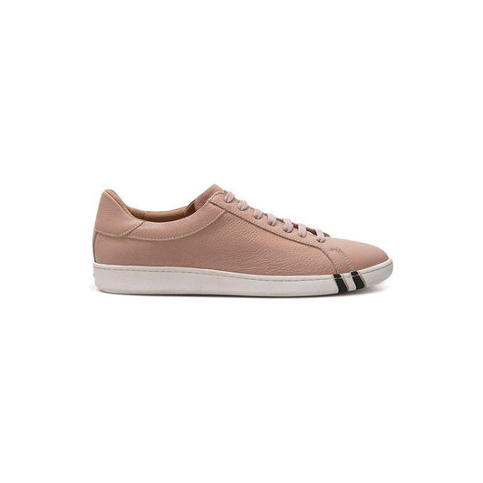 Bally Pink Leather Low Top Sneakers Bally