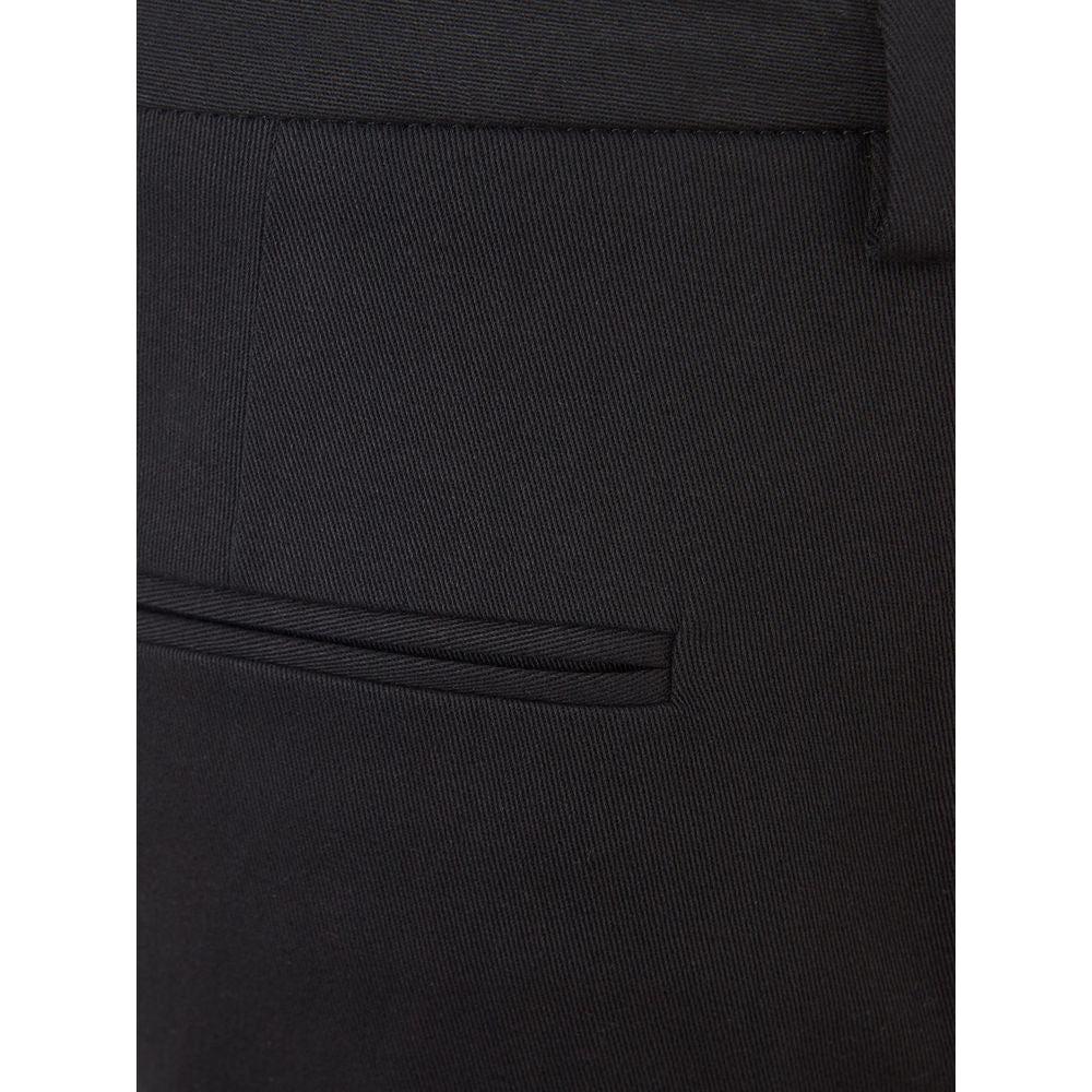Lardini Black Cotton Chino Pants