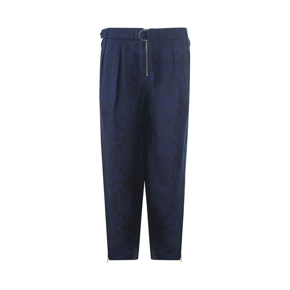 Emporio Armani Blue Linen Jeans & Pant Emporio Armani Dark Slate Gray