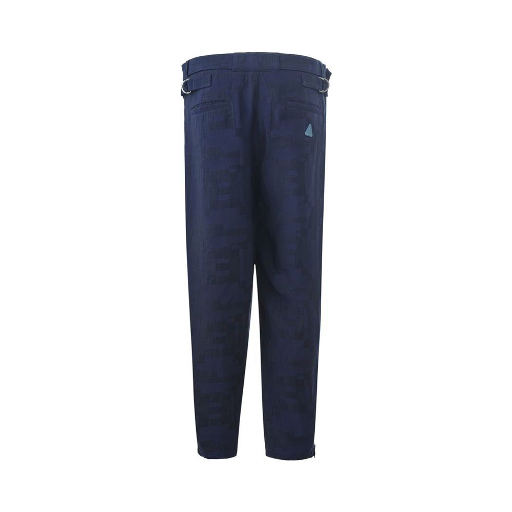 Emporio Armani Blue Linen Jeans & Pant Emporio Armani Dark Slate Gray