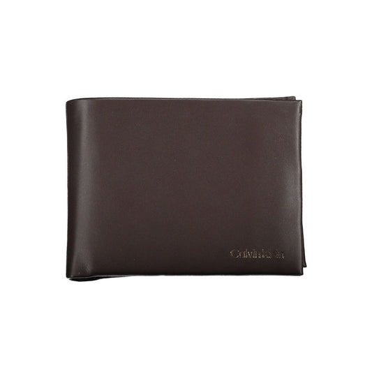 Calvin Klein Brown Leather Wallet Calvin Klein