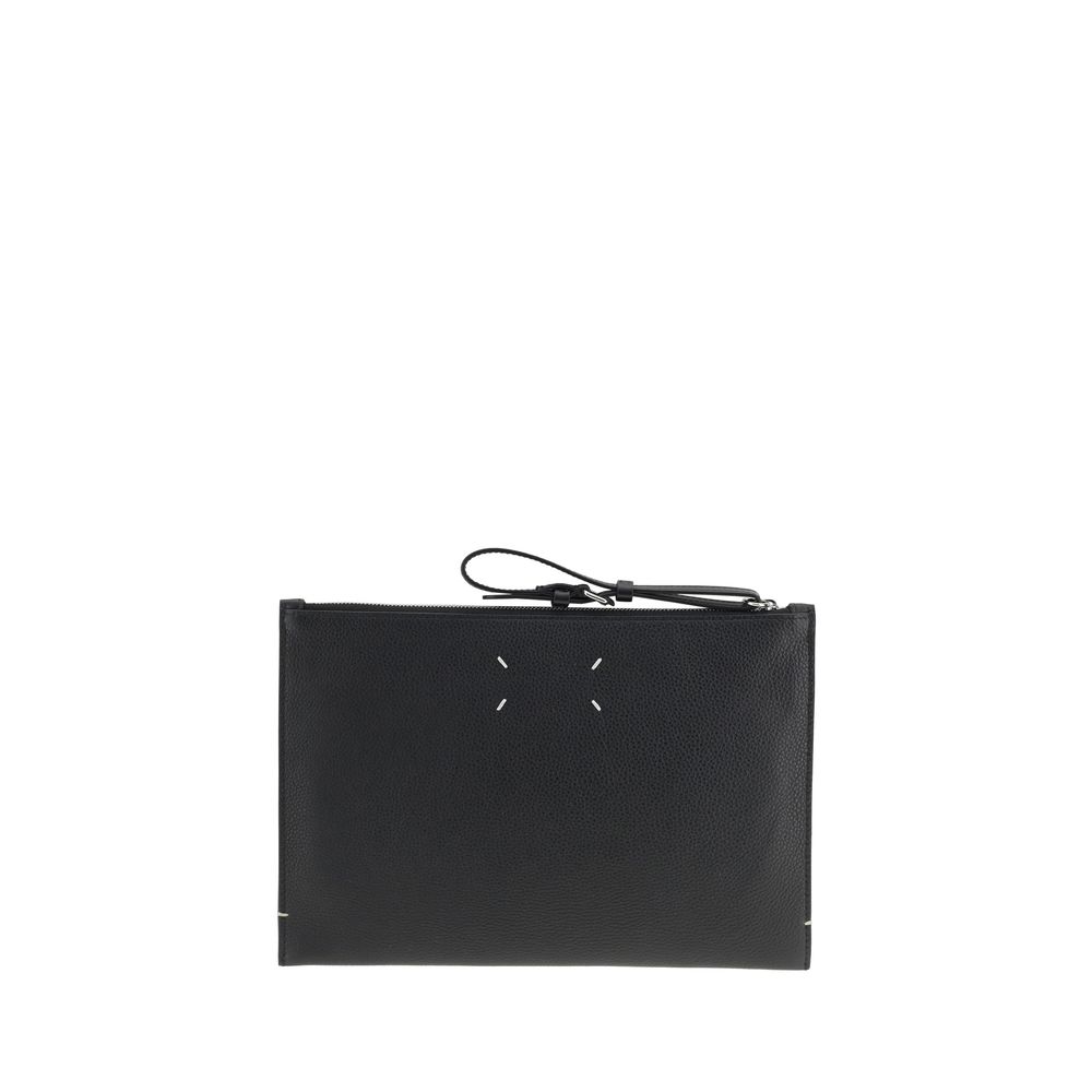 Margiela Black Calf Leather Bos Taurus Wallet Margiela