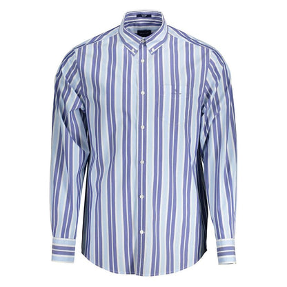 Gant Azzurro Cotton Men Shirt Gant