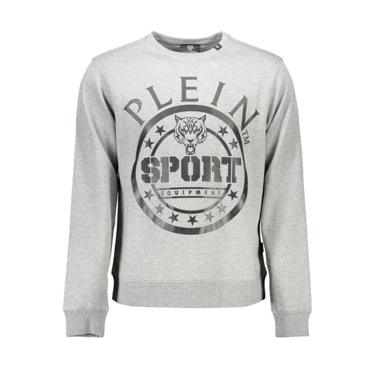 Plein Sport Grigio Cotton Men Sweatshirt