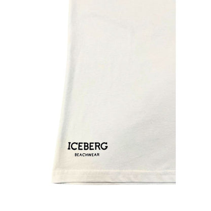 Iceberg White Cotton Men T-Shirt Iceberg