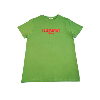 Iceberg Green Cotton Men T-Shirt Iceberg