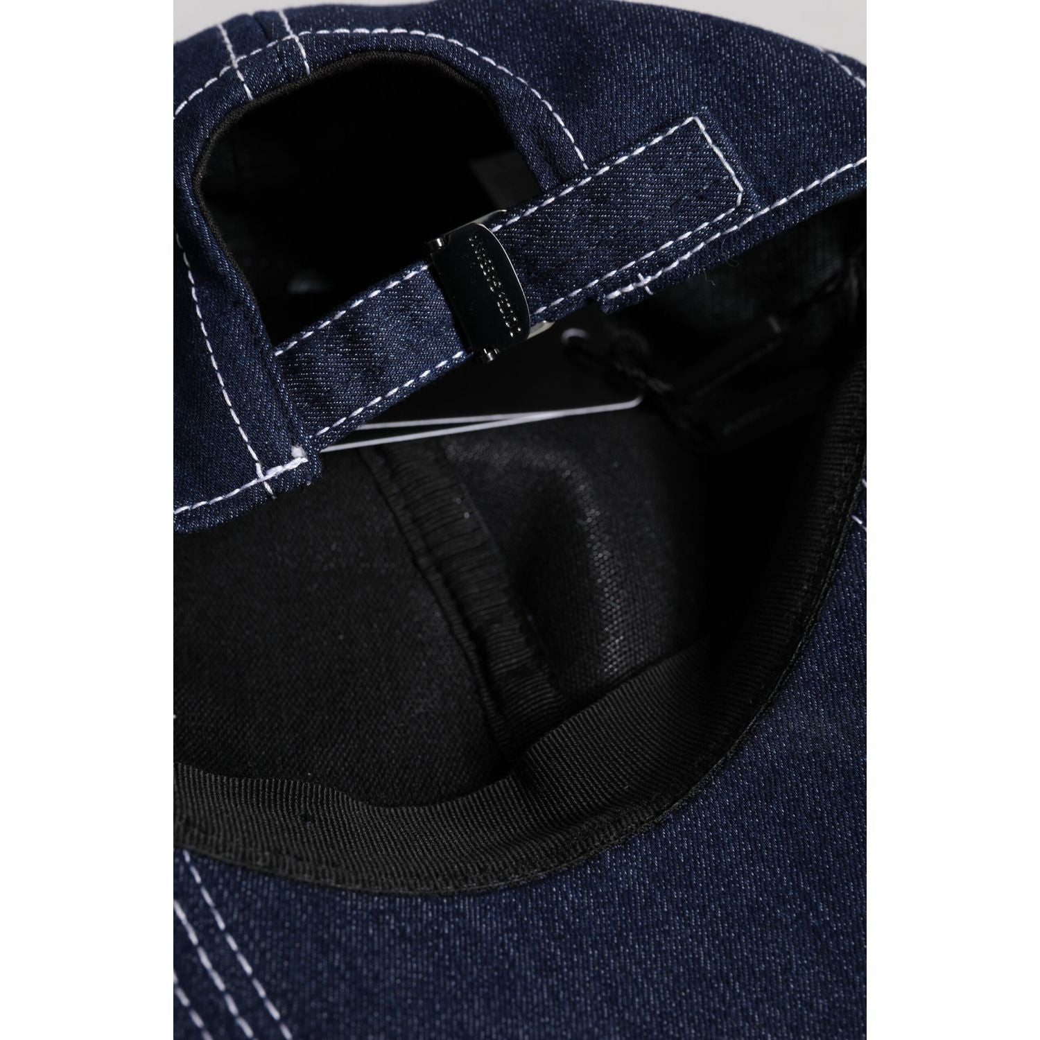 Dolce & Gabbana Blue Crystal Embellishment Baseball Cap